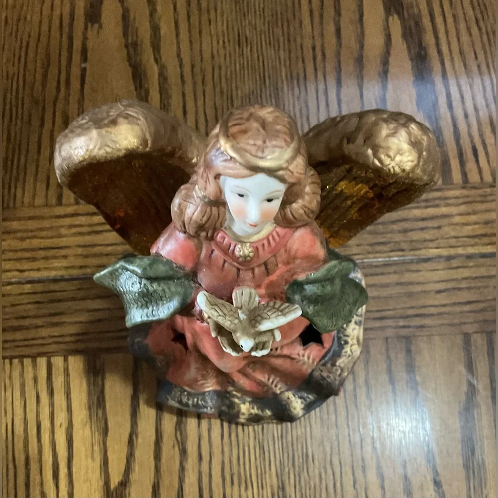 Large ceramic table top Angel night light